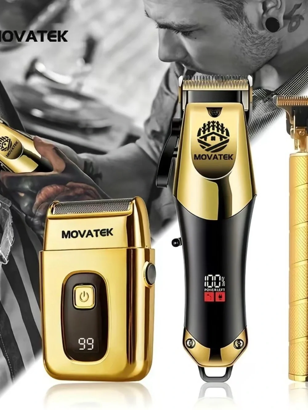 Gold Men's Rechargeable Trimmer Kit -